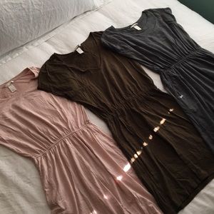 3 H&M T-shirt dresses